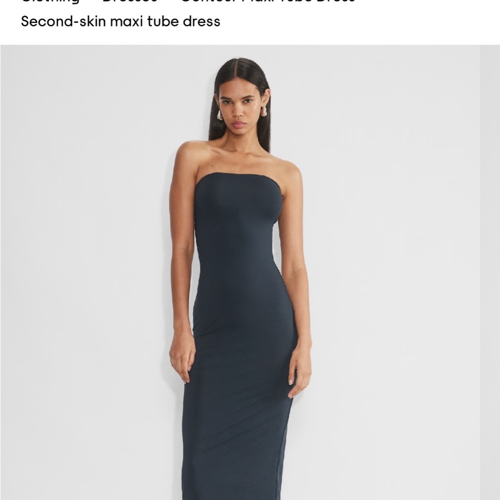 Aritzia Dark Navy Strapless Bodycon Dress